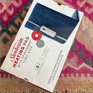 Sunbeam XpressHeat King Size Heating Pad in Blue